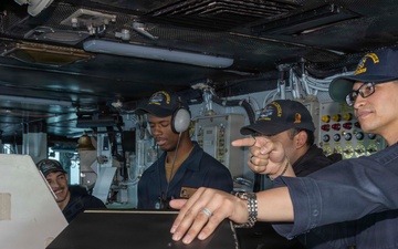 Abraham Lincoln stands watch