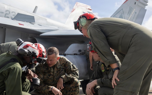 VMFA-232 prepares aircraft with ordnance during GATR
