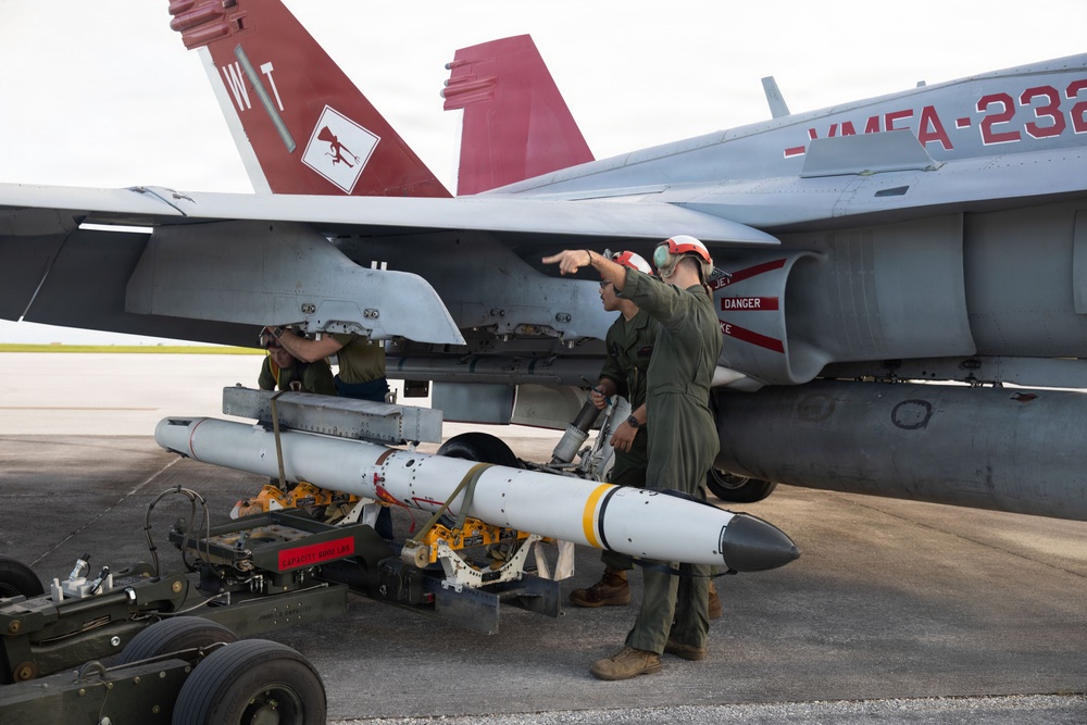 VMFA-232 sustain readiness through flight and ordnance operations