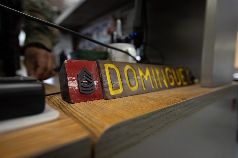 MWSS-171 Master Sgt. Adam Dominguez builds his Marines Motor Tough