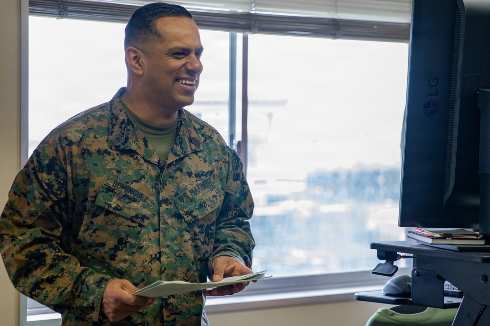 MWSS-171 Master Sgt. Adam Dominguez builds his Marines Motor Tough