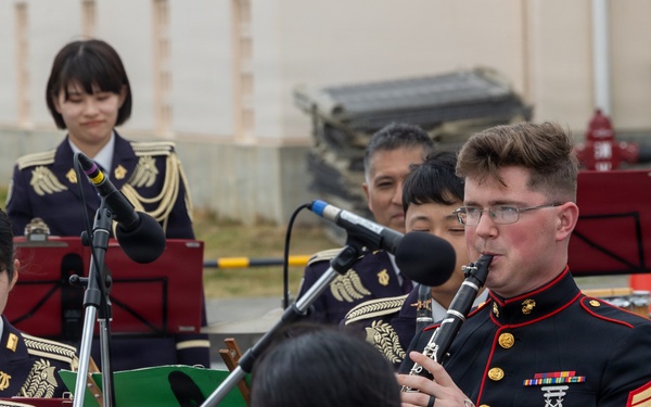 III Marine Expeditionary Force Band Performs at JGSDF Camp Miyakojima Anniversary Festival