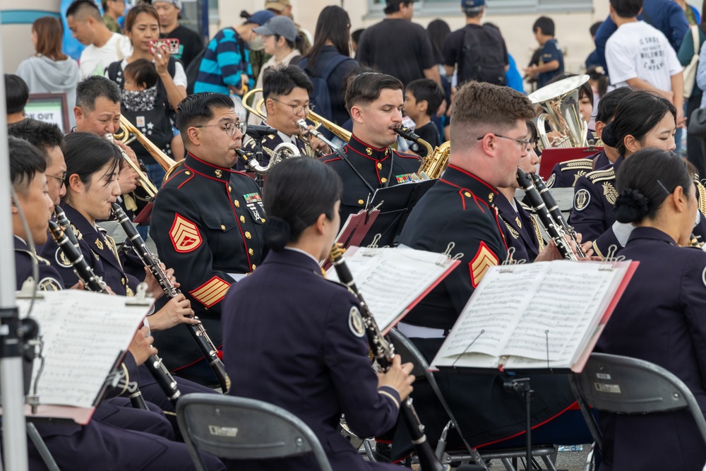 III Marine Expeditionary Force Band Performs at JGSDF Camp Miyakojima Anniversary Festival
