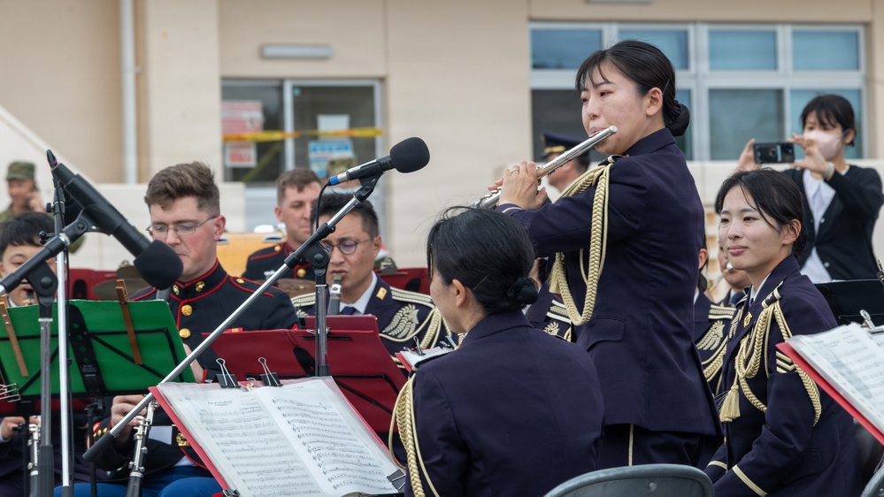 III Marine Expeditionary Force Band Performs at JGSDF Camp Miyakojima Anniversary Festival