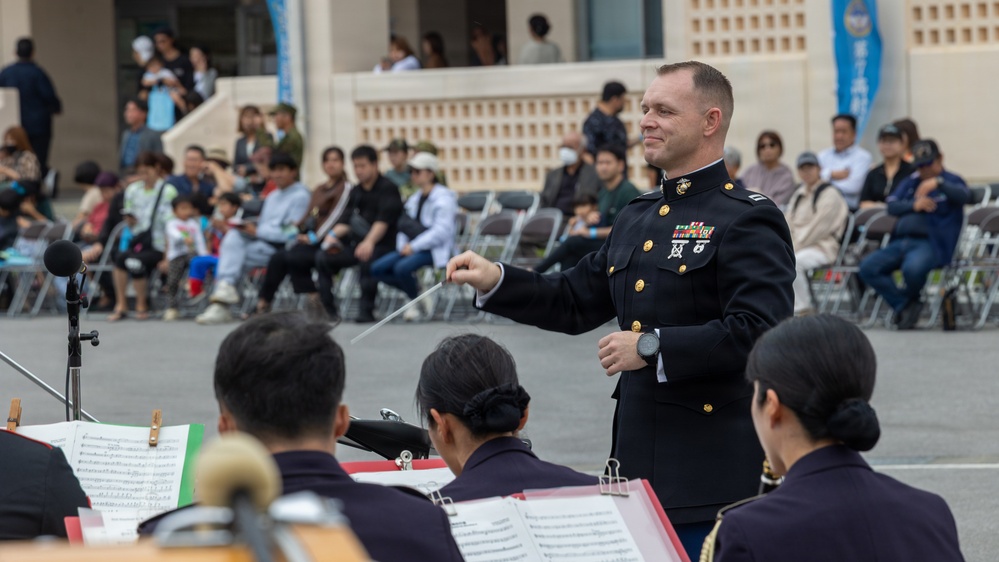 III Marine Expeditionary Force Band Performs at JGSDF Camp Miyakojima Anniversary Festival
