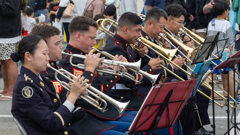 III Marine Expeditionary Force Band Performs at JGSDF Camp Miyakojima Anniversary Festival