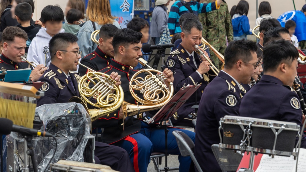 III Marine Expeditionary Force Band Performs at JGSDF Camp Miyakojima Anniversary Festival