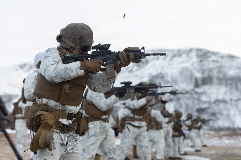 Headline: CORE26 | U.S. Marines and Sailors Execute Cold Weather Live-Fire Range for Arctic Exercise