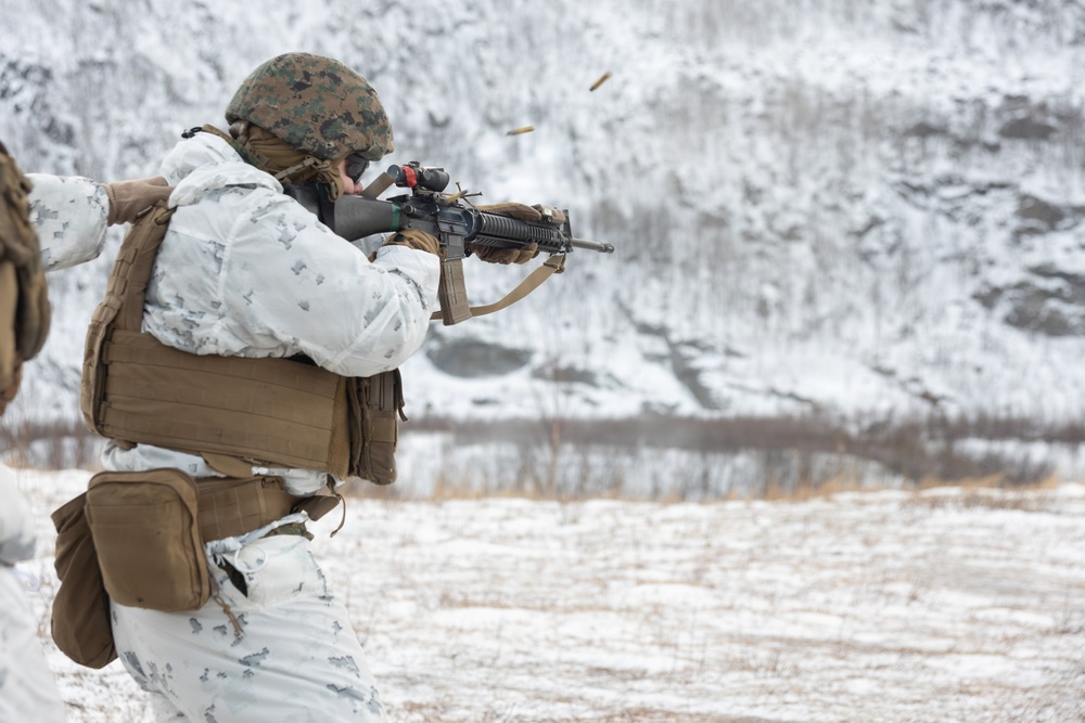 Headline: CORE26 | U.S. Marines and Sailors Execute Cold Weather Live-Fire Range for Arctic Exercise