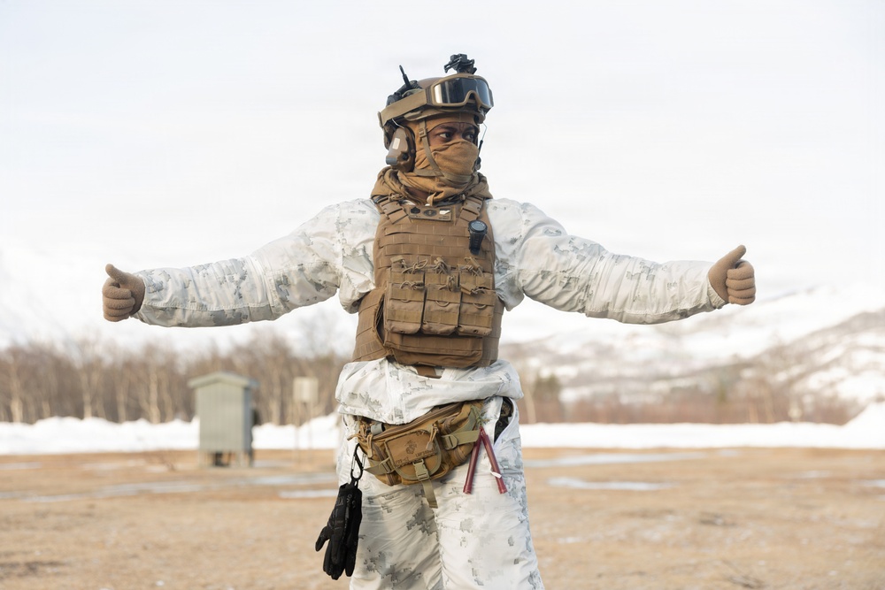 Headline: CORE26 | U.S. Marines and Sailors Execute Cold Weather Live-Fire Range for Arctic Exercise