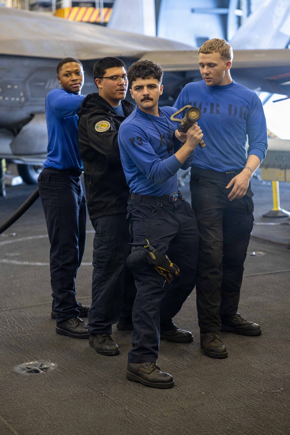 Abraham Lincoln Conducts Aircraft Firefighting Training