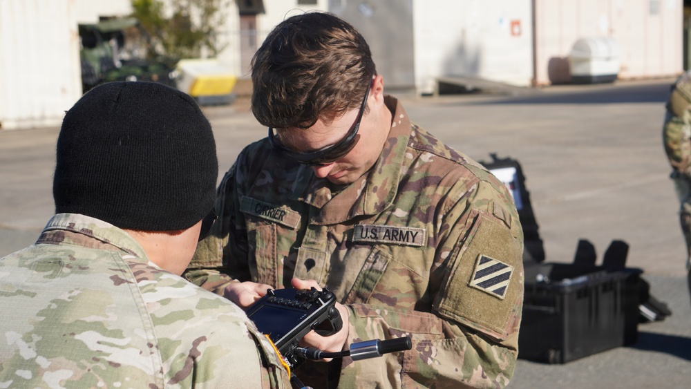 Task Force Knighthawks drone qualification course