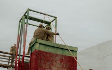 Soldiers from Echo Company, 1-44 ADA conduct Leaders Reaction Course