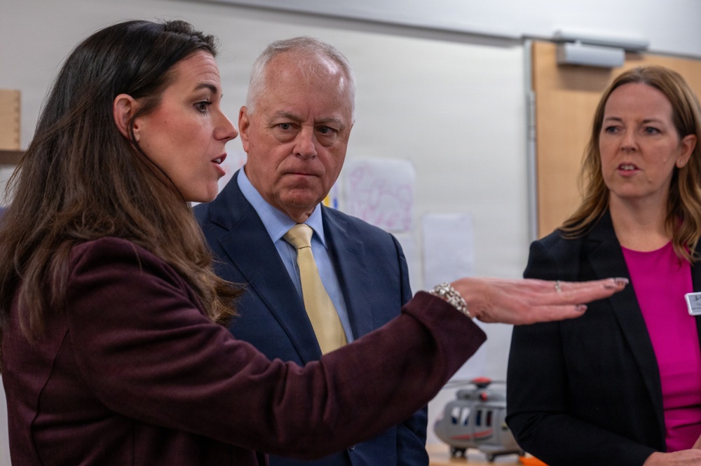 Under Secretary of War visits Ramstein, engages with Child Development Center leaders