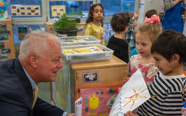 Under Secretary of War visits Ramstein, engages with Child Development Center leaders