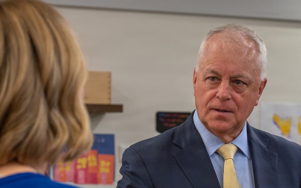Under Secretary of War visits Ramstein, engages with Child Development Center leaders