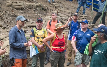Members of Veterans of Foreign Wars and American Legion Posts Visit a DPAA Recovery Site