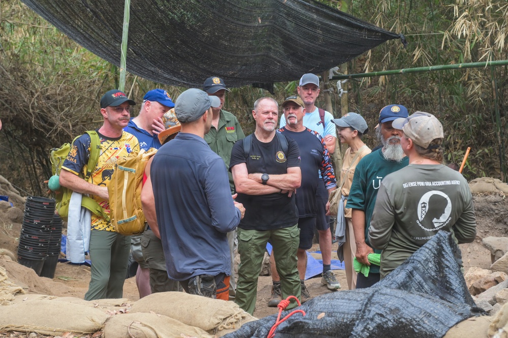 Members of Veterans of Foreign Wars and American Legion Posts Visit a DPAA Recovery Site