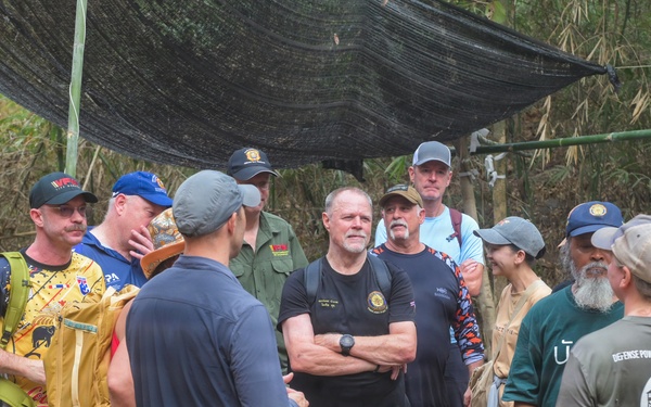 Members of Veterans of Foreign Wars and American Legion Posts Visit a DPAA Recovery Site