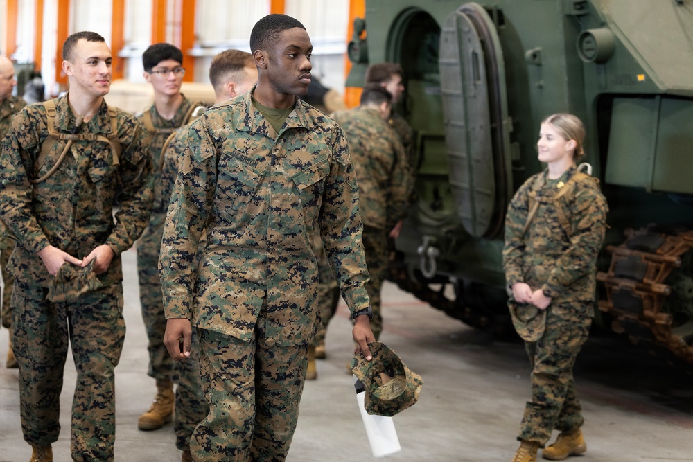 Future Marine Officers Get Inside Global Logistics Engine at Blount Island