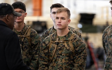 Future Marine Officers Get Inside Global Logistics Engine at Blount Island