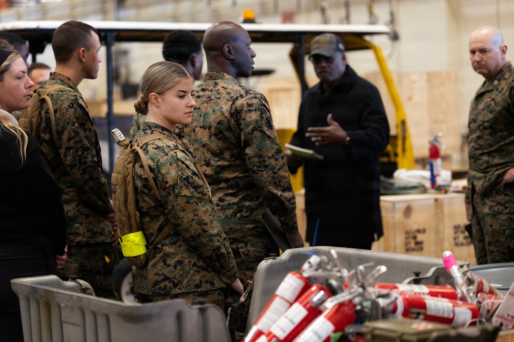 Future Marine Officers Get Inside Global Logistics Engine at Blount Island