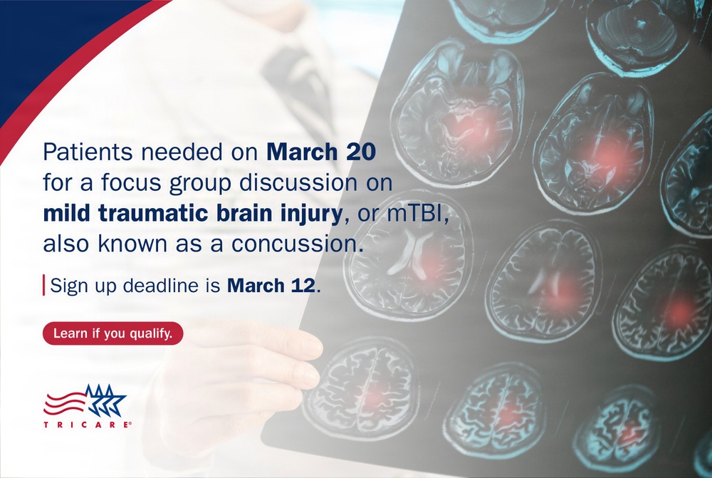 Provide feedback on clinical practice guidelines in joint DOD, VA patient focus groups: mild traumatic brain injury, or mTBI