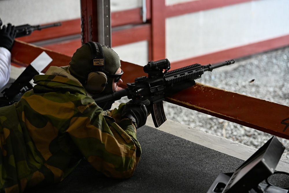 Minnesota National Guard receives introduction to HK-416 training from Norwegian Home Guard during NOREX53