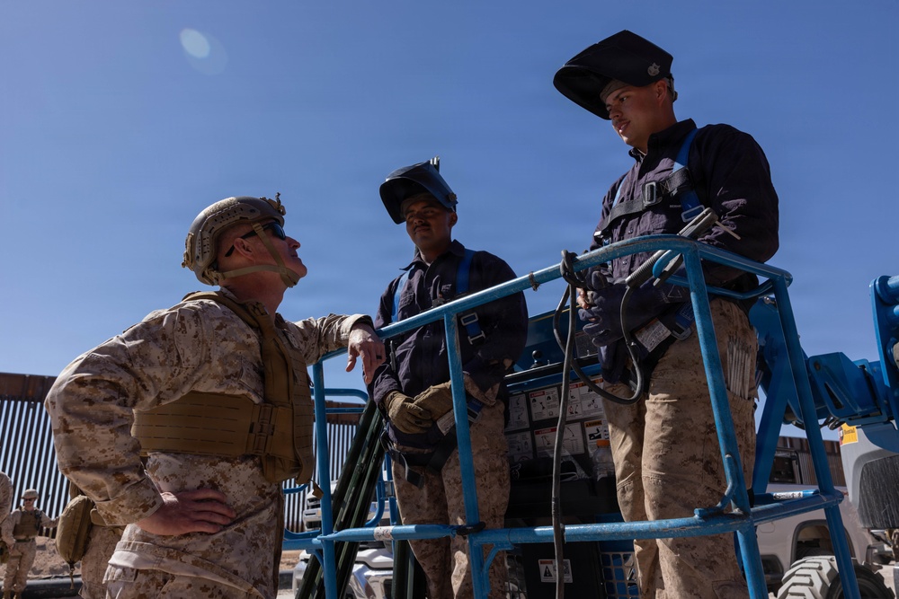 Assistant Commandant of the Marine Corps Gen. Bradford J. Gering visits JTF-SB Marines