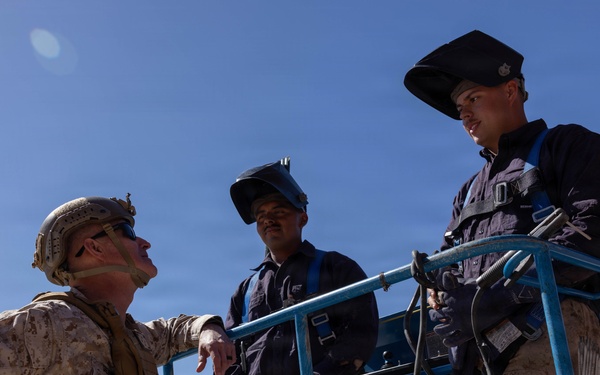 Assistant Commandant of the Marine Corps Gen. Bradford J. Gering visits JTF-SB Marines