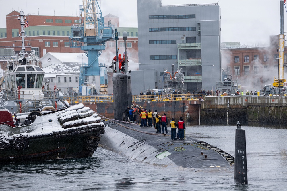 USS New Mexico Enters Shipyard for Warfighting Upgrade