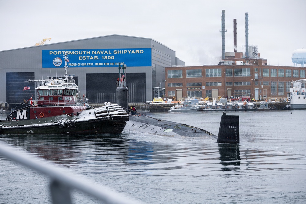 USS New Mexico Enters Shipyard for Warfighting Upgrade