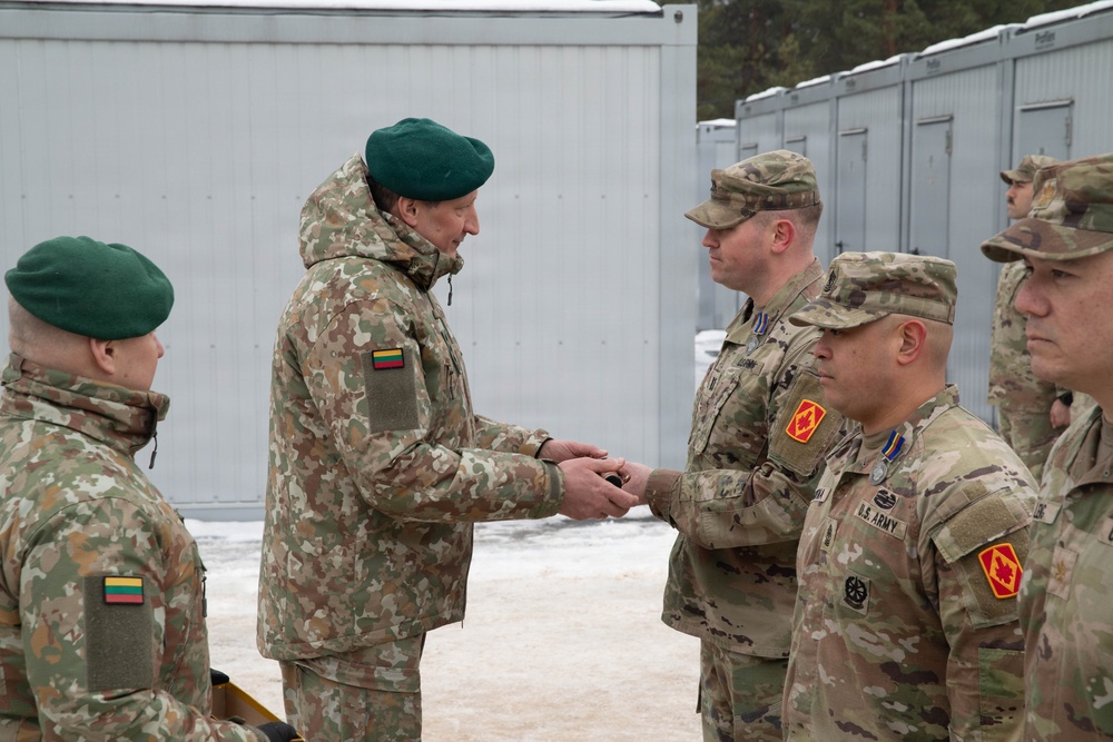 Task Force Pergale Receives the Medal for Mutual Support