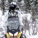 Green Beret operates snowmobile in Alaska