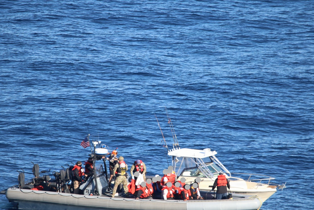 Coast Guard and Department of Homeland Security partner agencies interdict multiple suspected smuggling vessels south of San Clemente Island