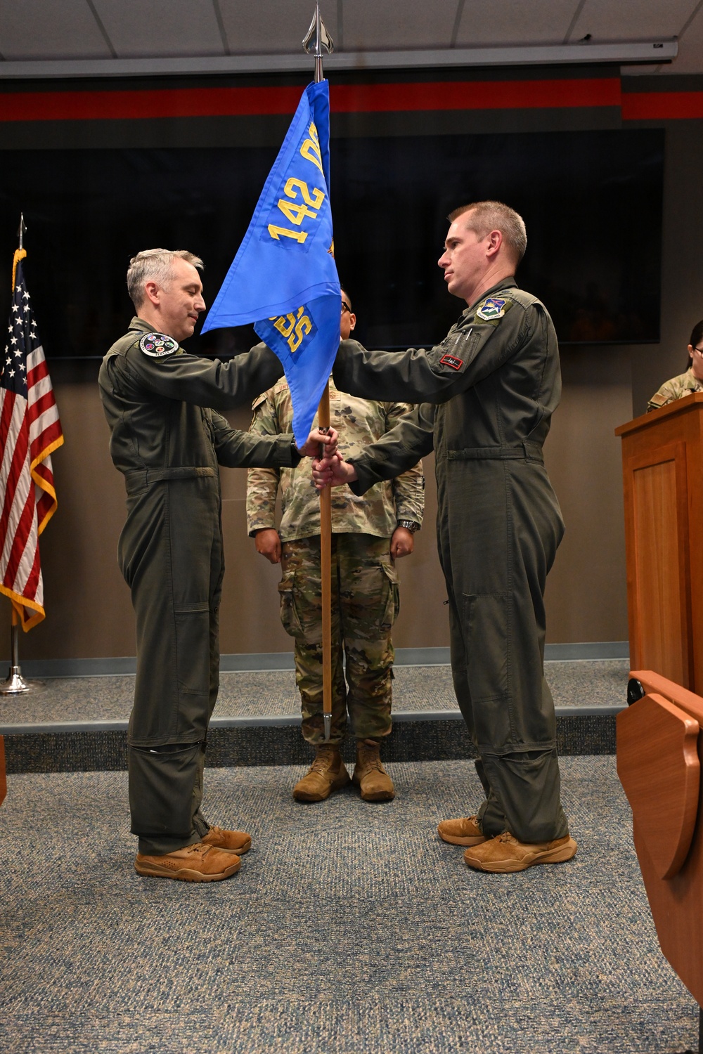 142nd Operations Support Squadron Change of Command