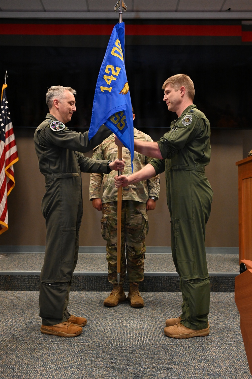 142nd Operations Support Squadron Change of Command
