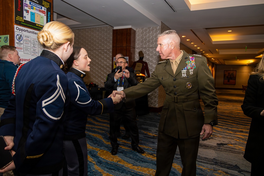 The Commandant, Gen. Eric M. Smith attends the annual AMCSUS Leadership and Awards Banquet as the Guest of Honor