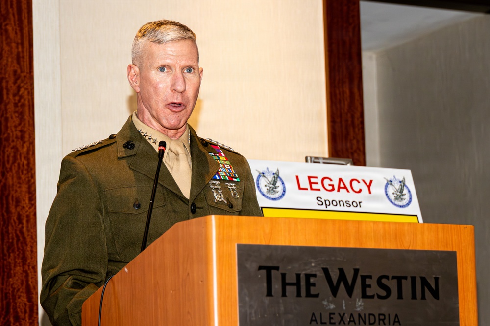 The Commandant, Gen. Eric M. Smith attends the annual AMCSUS Leadership and Awards Banquet as the Guest of Honor