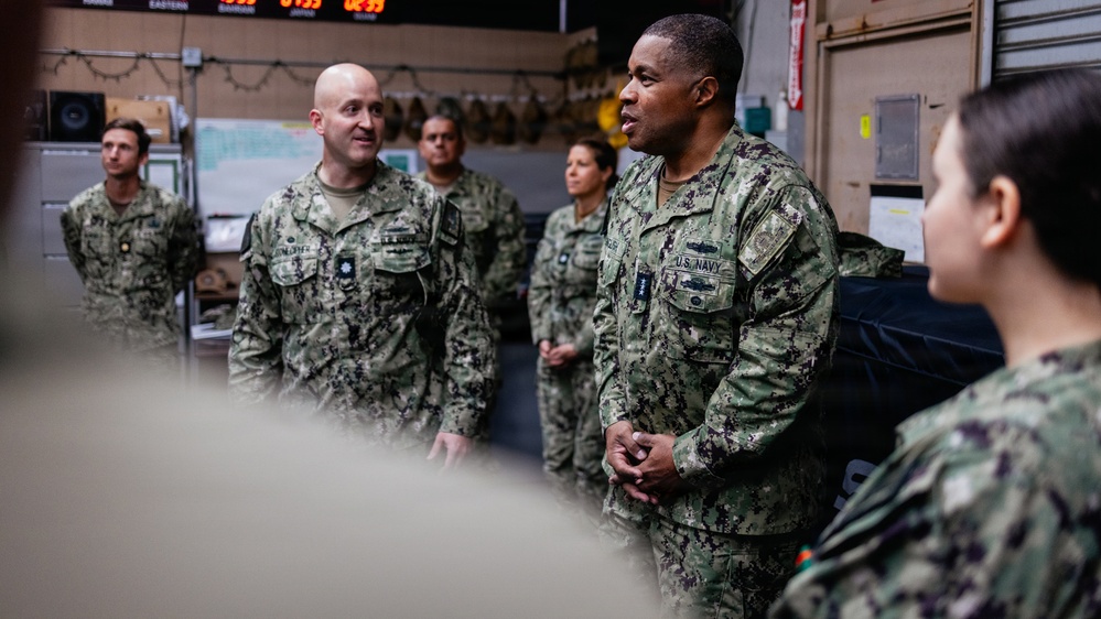 Vice Adm. Dion English Visits EOD Expeditionary Support Unit One
