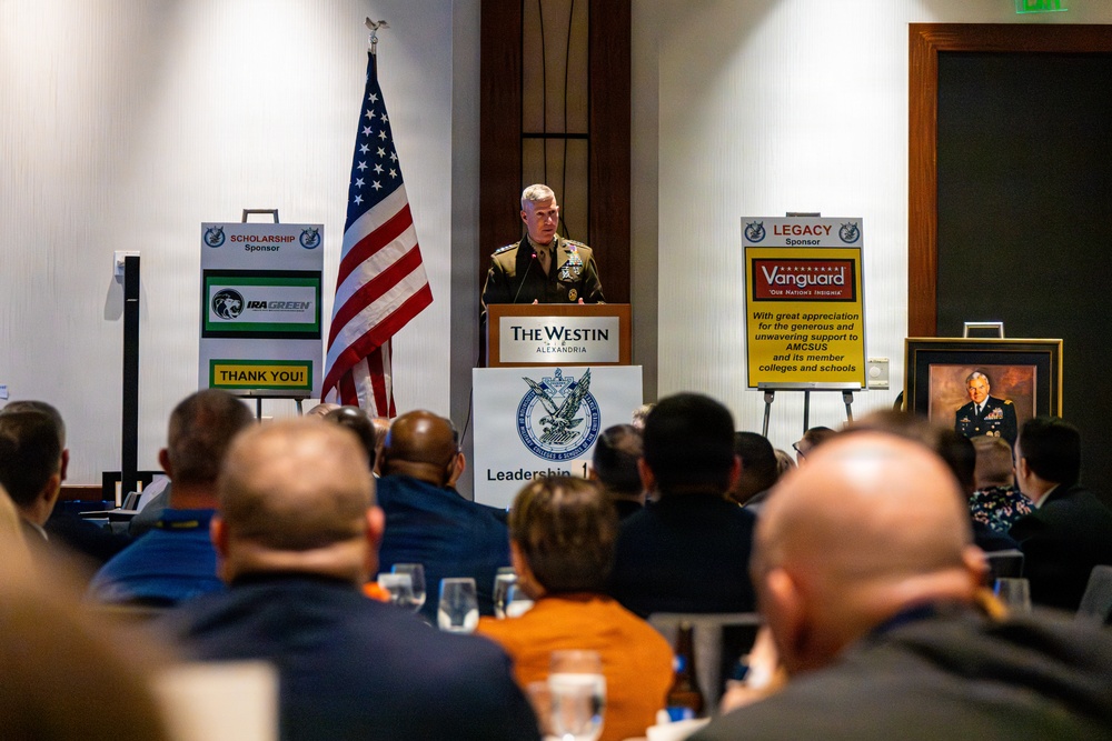 The Commandant, Gen. Eric M. Smith attends the annual AMCSUS Leadership and Awards Banquet as the Guest of Honor