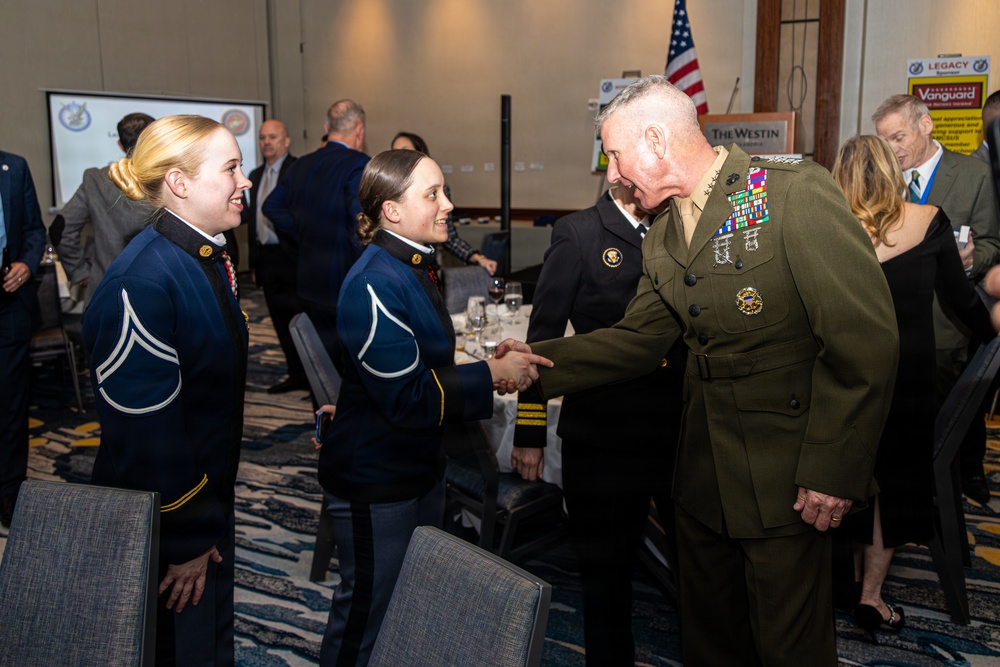 The Commandant, Gen. Eric M. Smith attends the annual AMCSUS Leadership and Awards Banquet as the Guest of Honor
