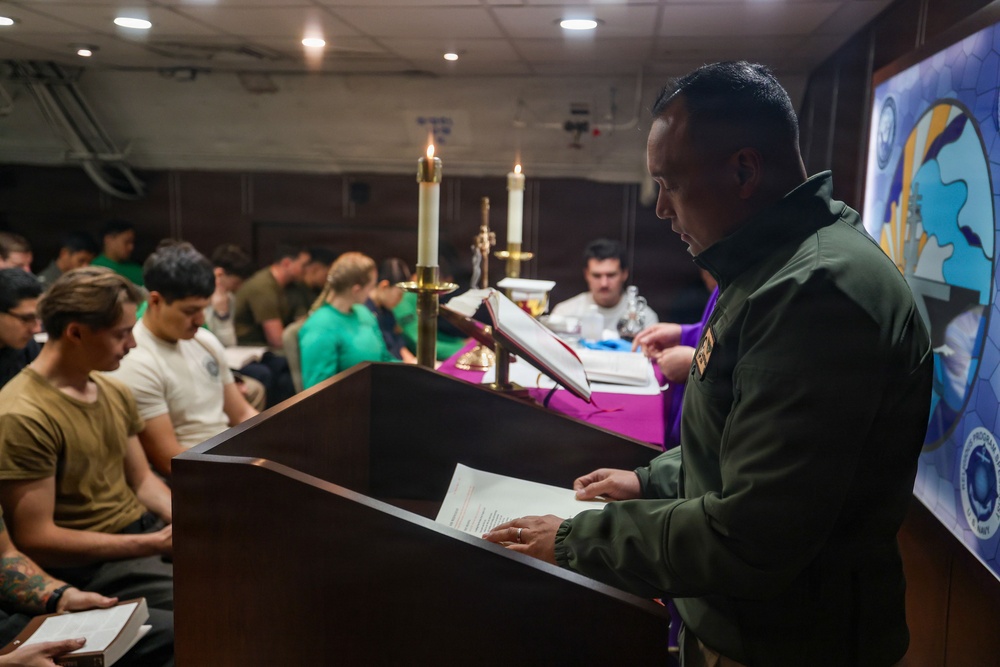 Abraham Lincoln Conducts Mass