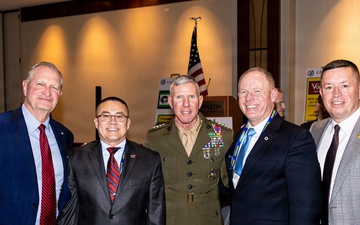 The Commandant, Gen. Eric M. Smith attends the annual AMCSUS Leadership and Awards Banquet as the Guest of Honor