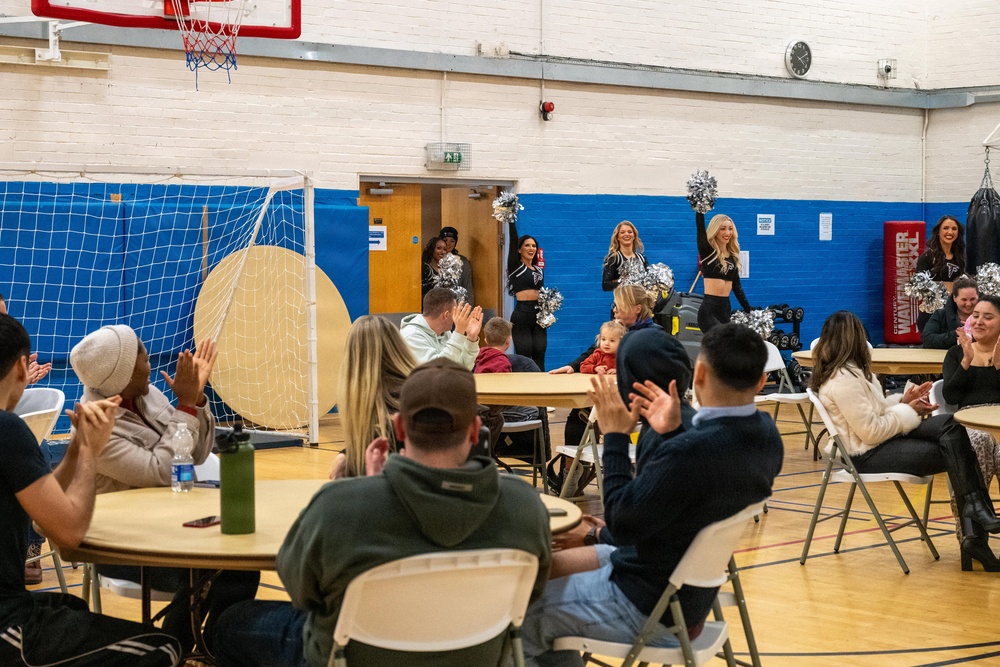 Atlanta Falcons cheerleaders connect with Pathfinder community