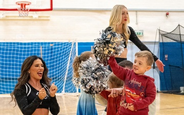Atlanta Falcons cheerleaders connect with Pathfinder community