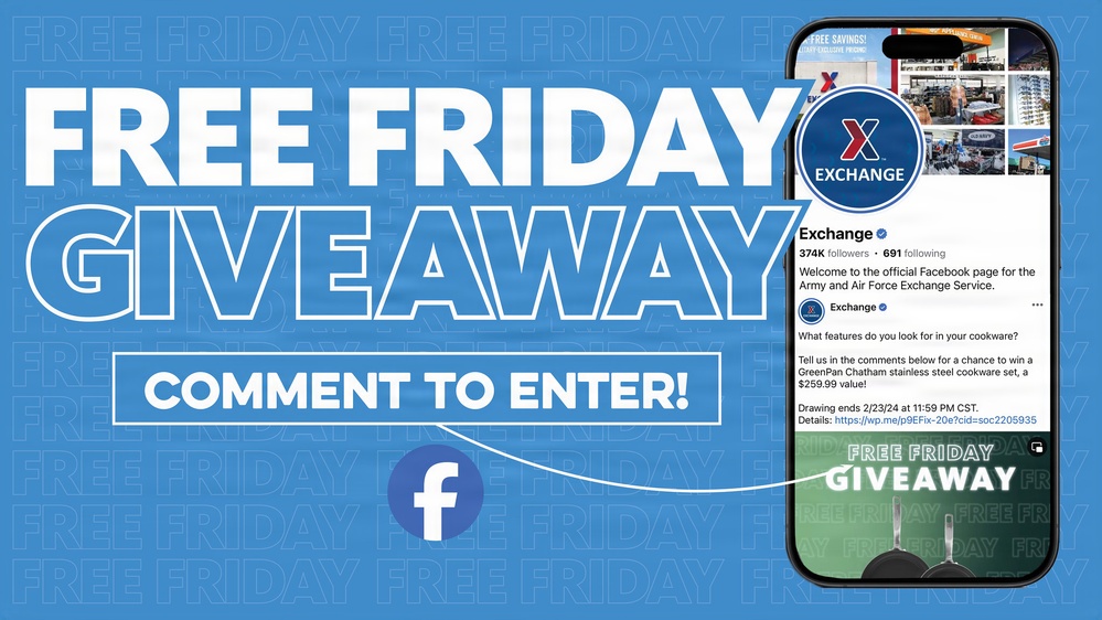 TGIF! Army &amp; Air Force Exchange Service Gives Military Shoppers Chance to Win Each Week