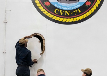 U.S Navy Sailors Conduct Maintenance
