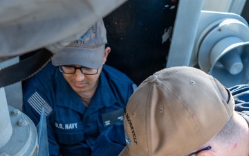 U.S. Navy Sailors Conduct Maintenance