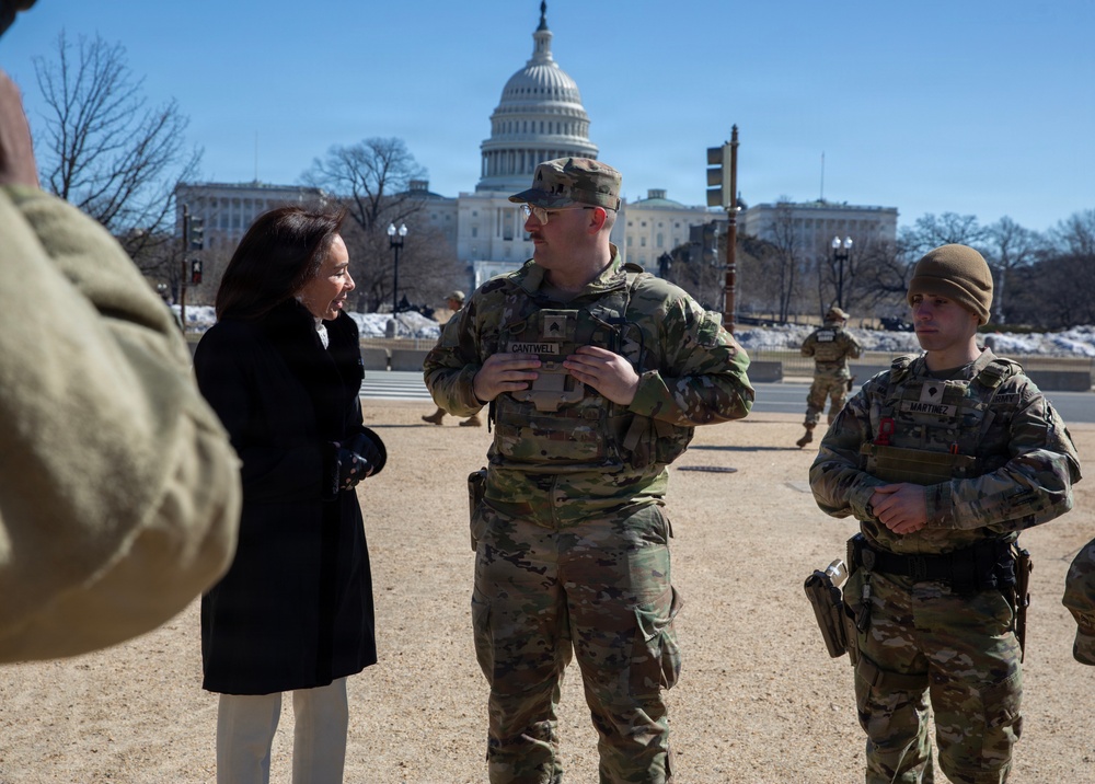 National Guard member meets U.S. Attorney Pirro